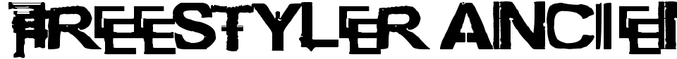 Visualização - Fonte Freestyler Ancient F6