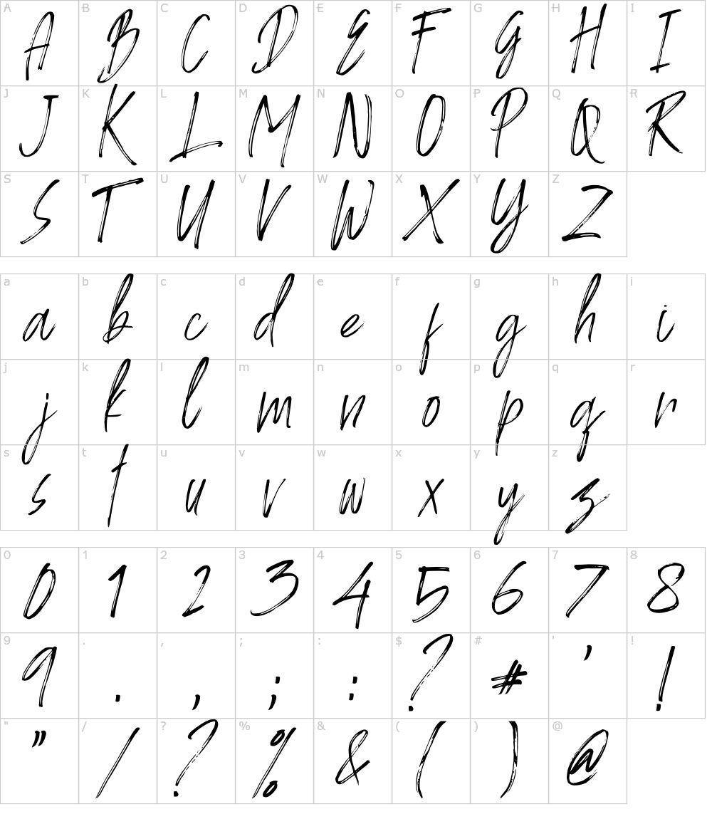 フォントの文字: Ambyar [Haksen Studio]