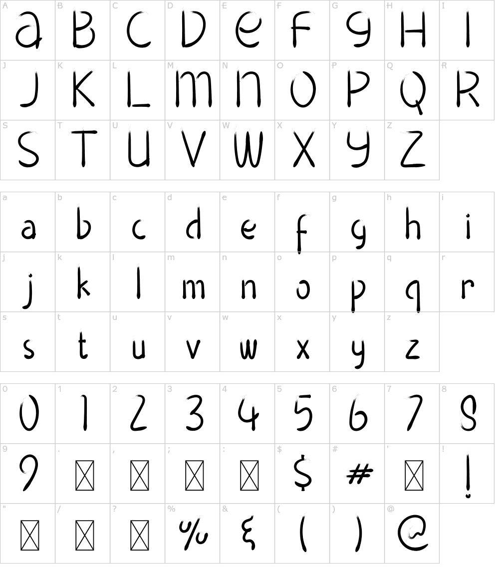 フォントの文字: Blackboard School