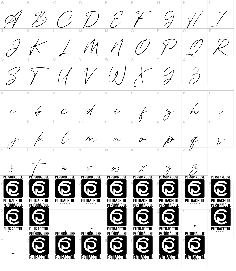 Characters: Attaira Font