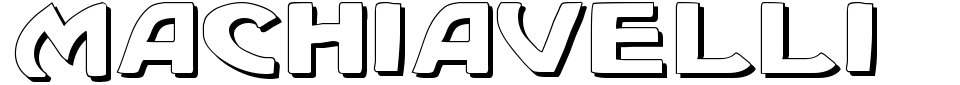 Vorschau der Schriftart - Machiavelli