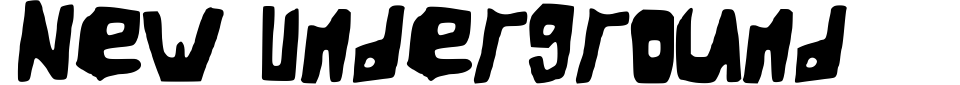 Vorschau der Schriftart - New Underground