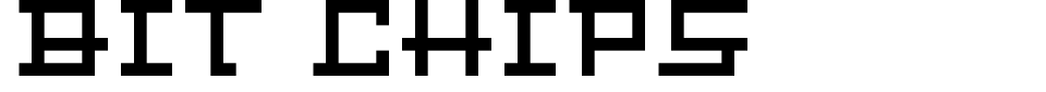 フォントプレビュー:Bit Chips