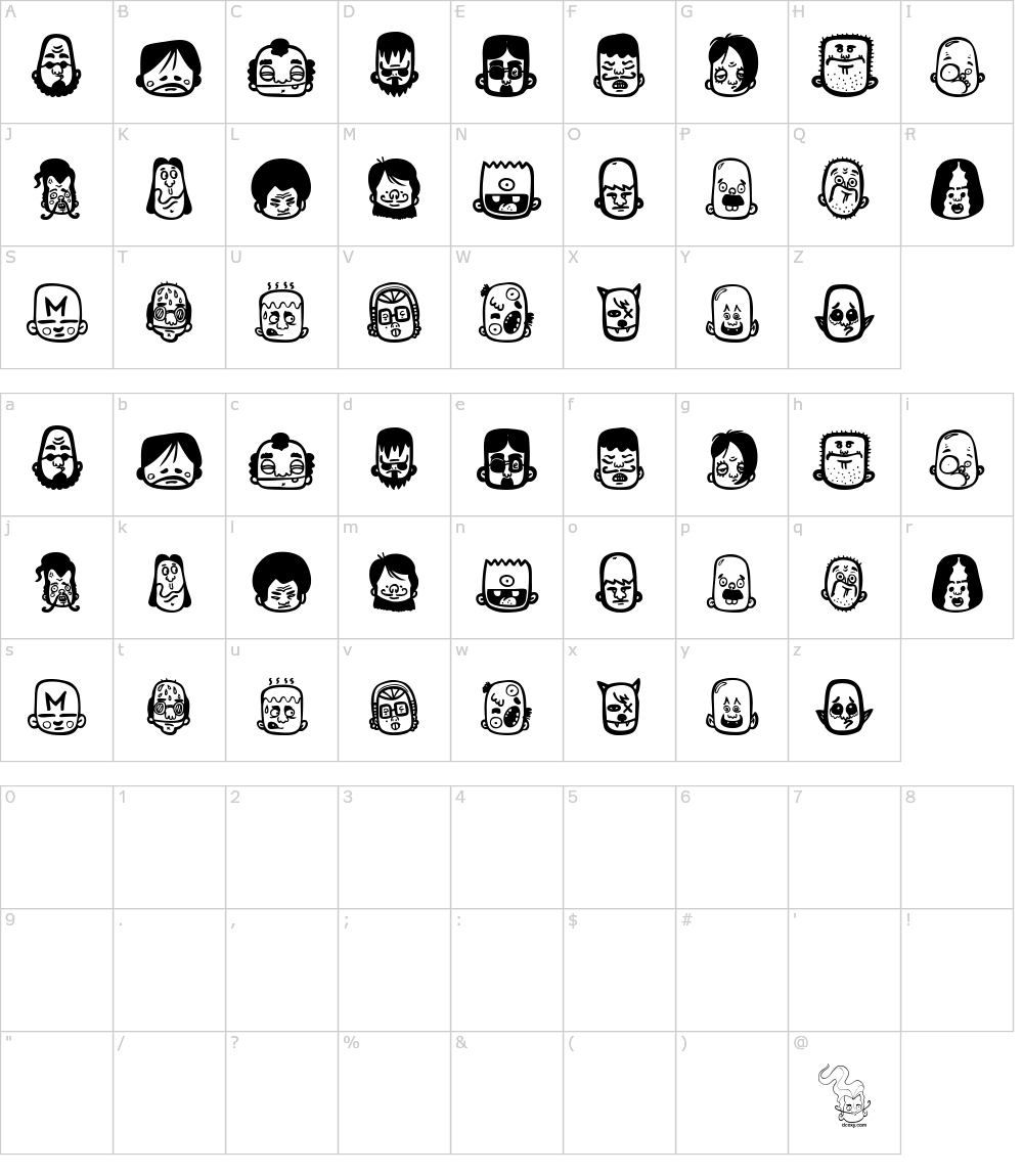 Characters: Teubé 5 Font