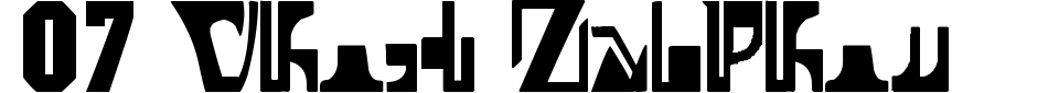 07 Ghost Zaiphon Font Preview