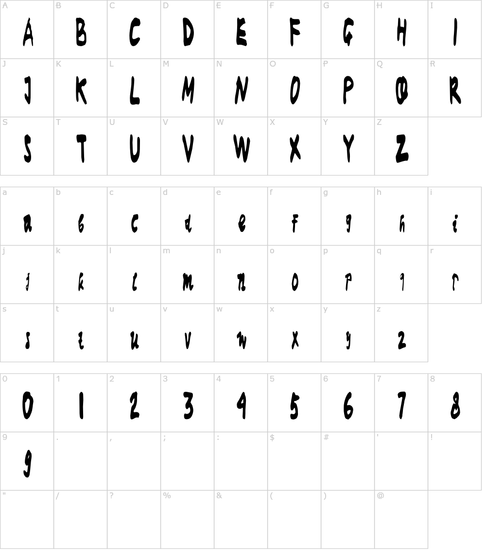 フォントの文字: Effendi