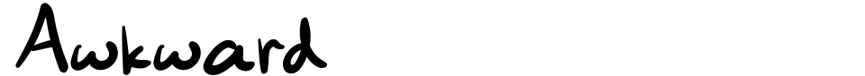 フォントプレビュー:Awkward [Lettertype Studio]