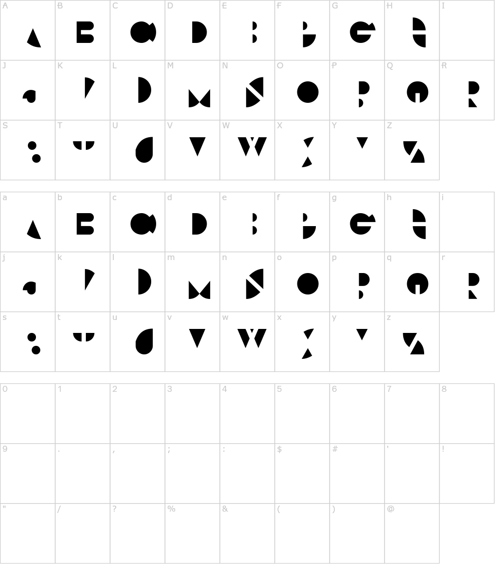 フォントの文字: Wollicht