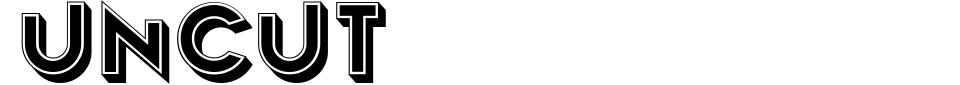 フォントプレビュー:Uncut
