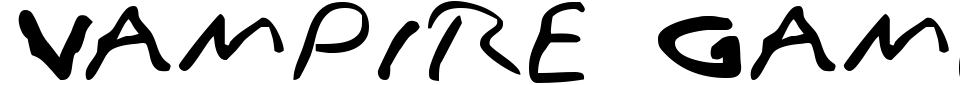 Vampire Games Font Preview