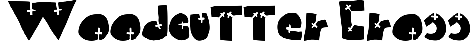 Woodcutter Cross Font Preview