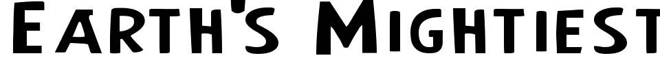 字体预览:Earth