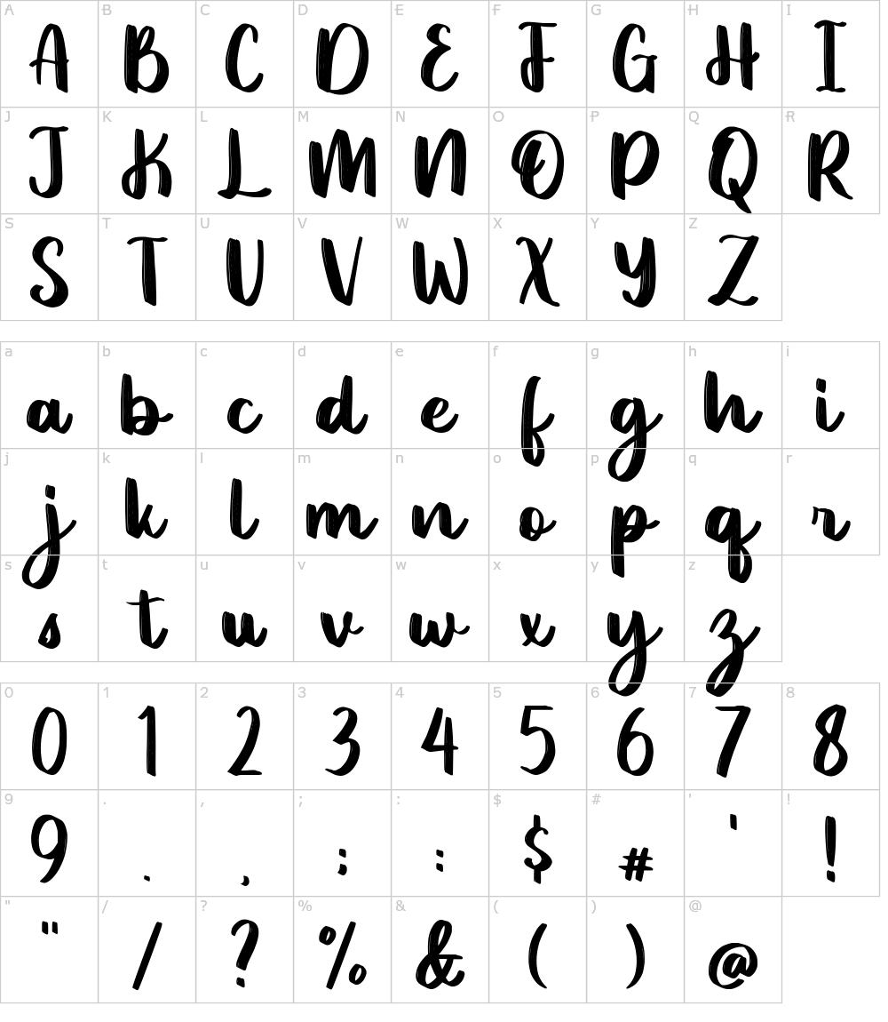Characters: Omniface Font