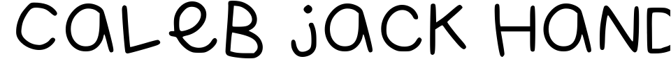 フォントプレビュー:Caleb Jack Handwriting 2021