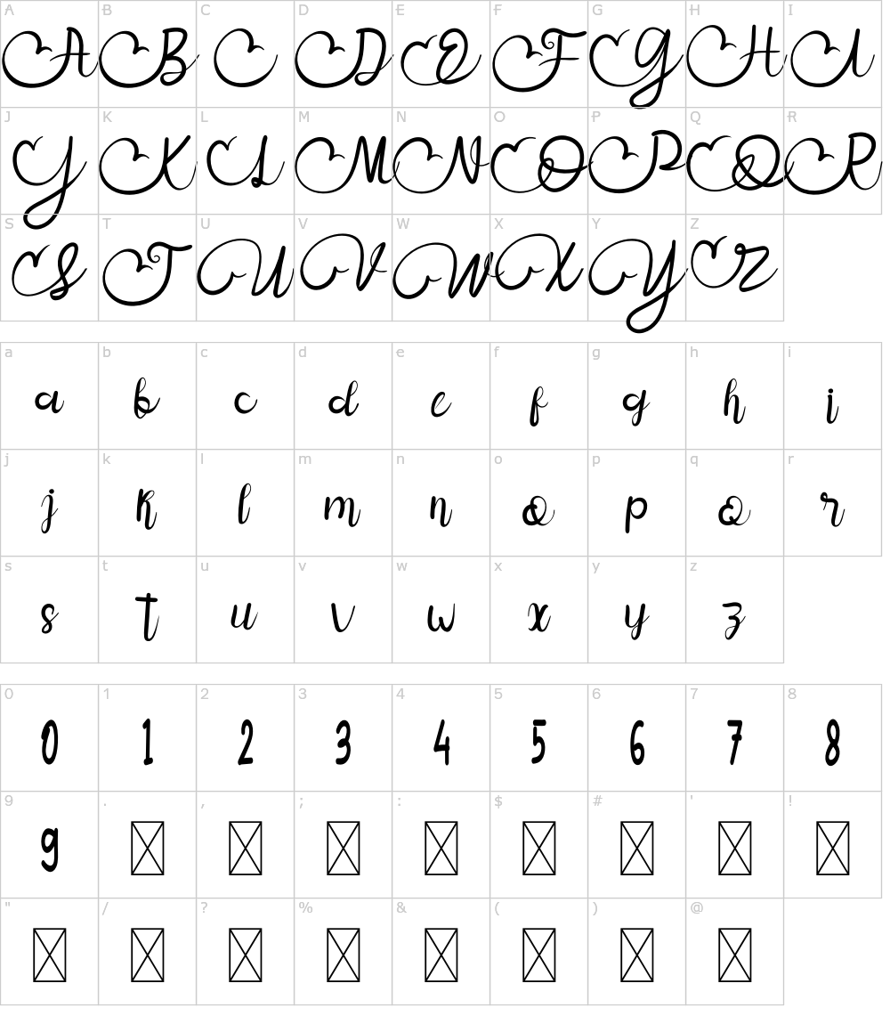 Characters: Mangan Watu Font