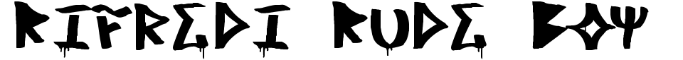 Vorschau der Schriftart - Rifredi Rude Boy