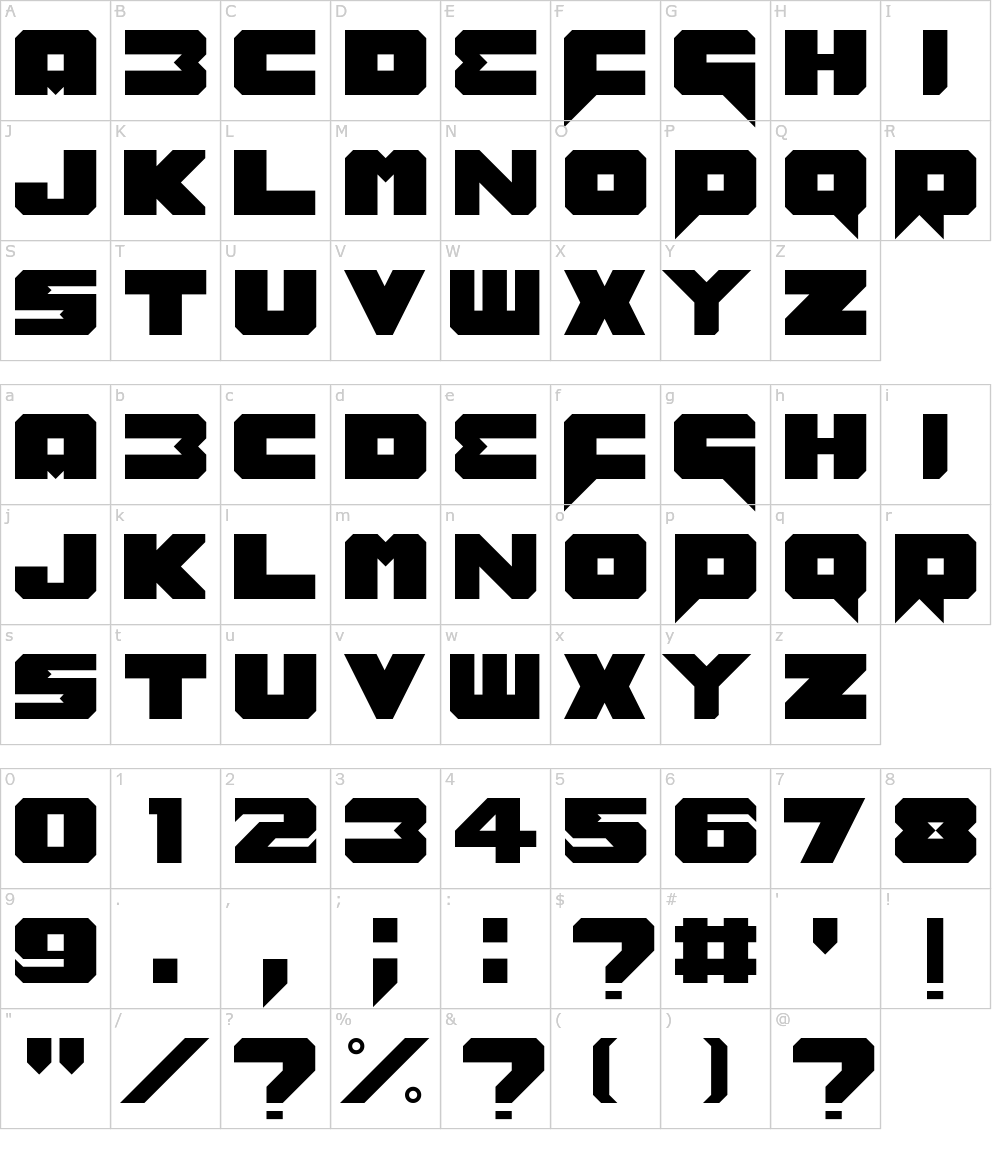 フォントの文字: Benny Benassi Font Remake