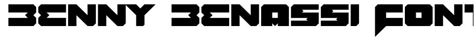 フォントプレビュー:Benny Benassi Font Remake