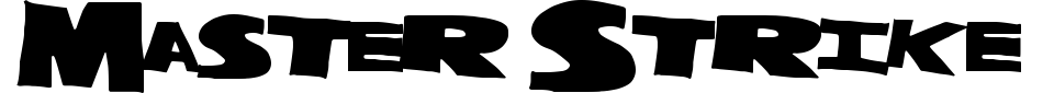 Master Strike Font Preview
