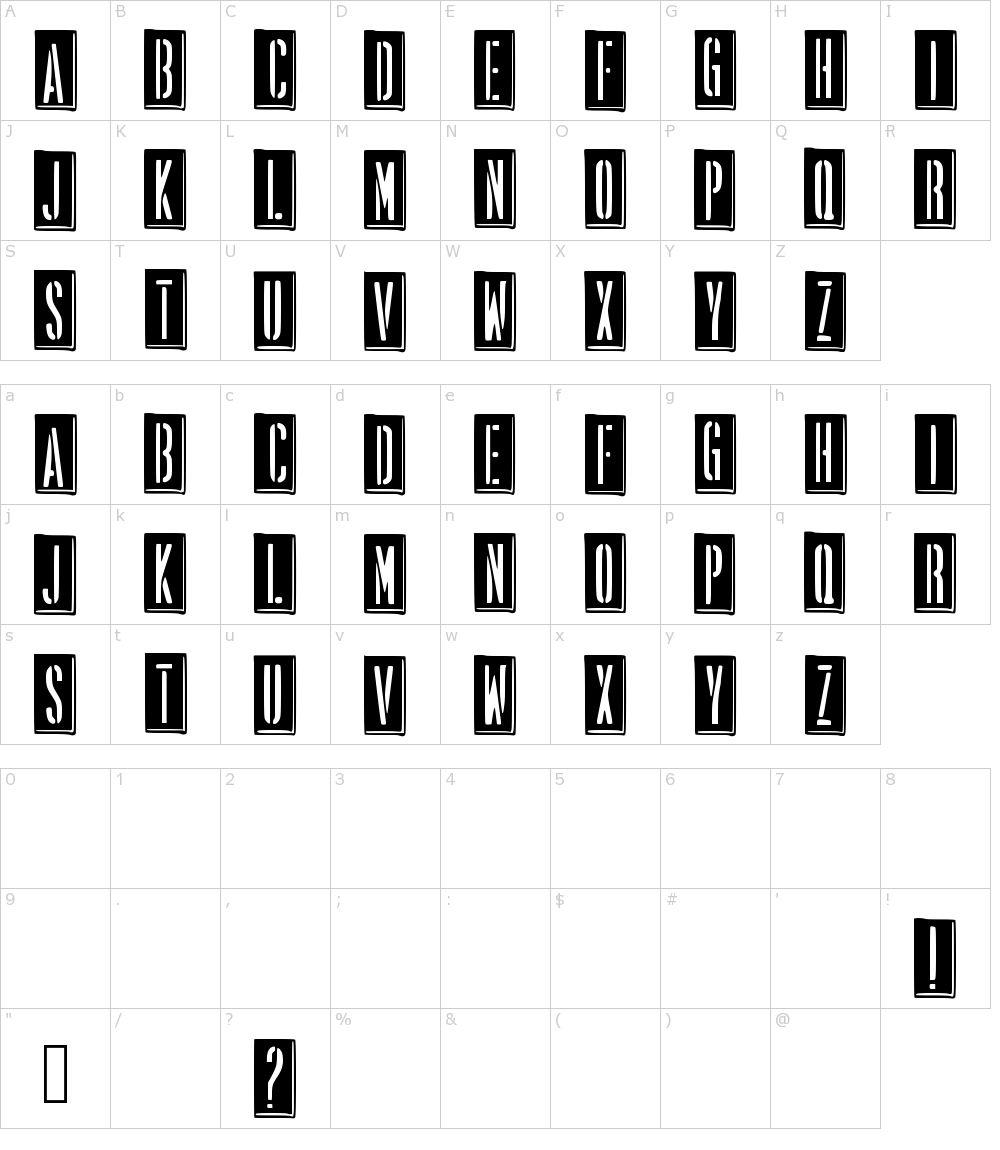 Characters: Propaganda [Andrus Peegel] Font