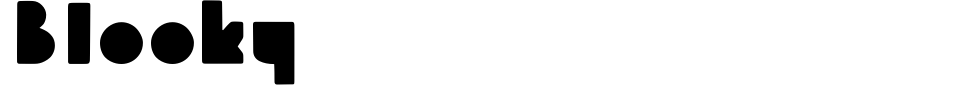 Blooky Font Preview