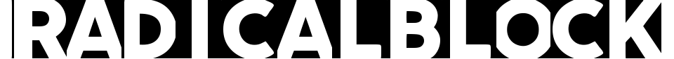 Radicalblock Font Preview
