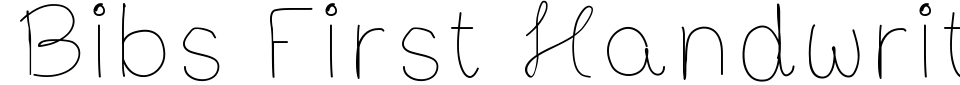 Vorschau der Schriftart - Bibs First Handwrite