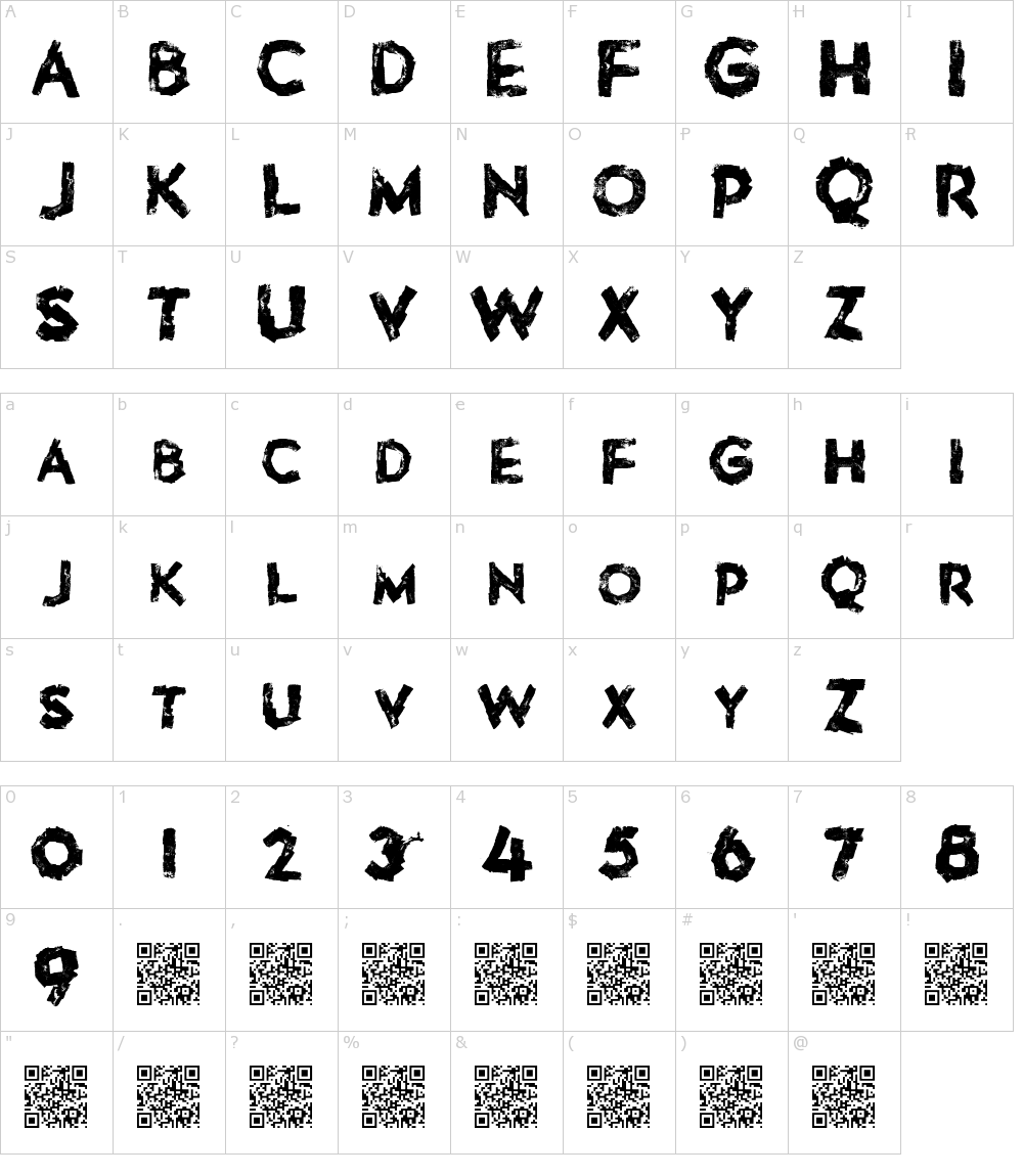 フォントの文字: Love Bombs