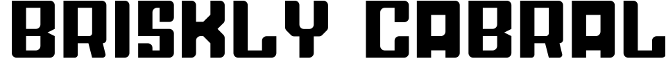 字体预览:Briskly Cabrales