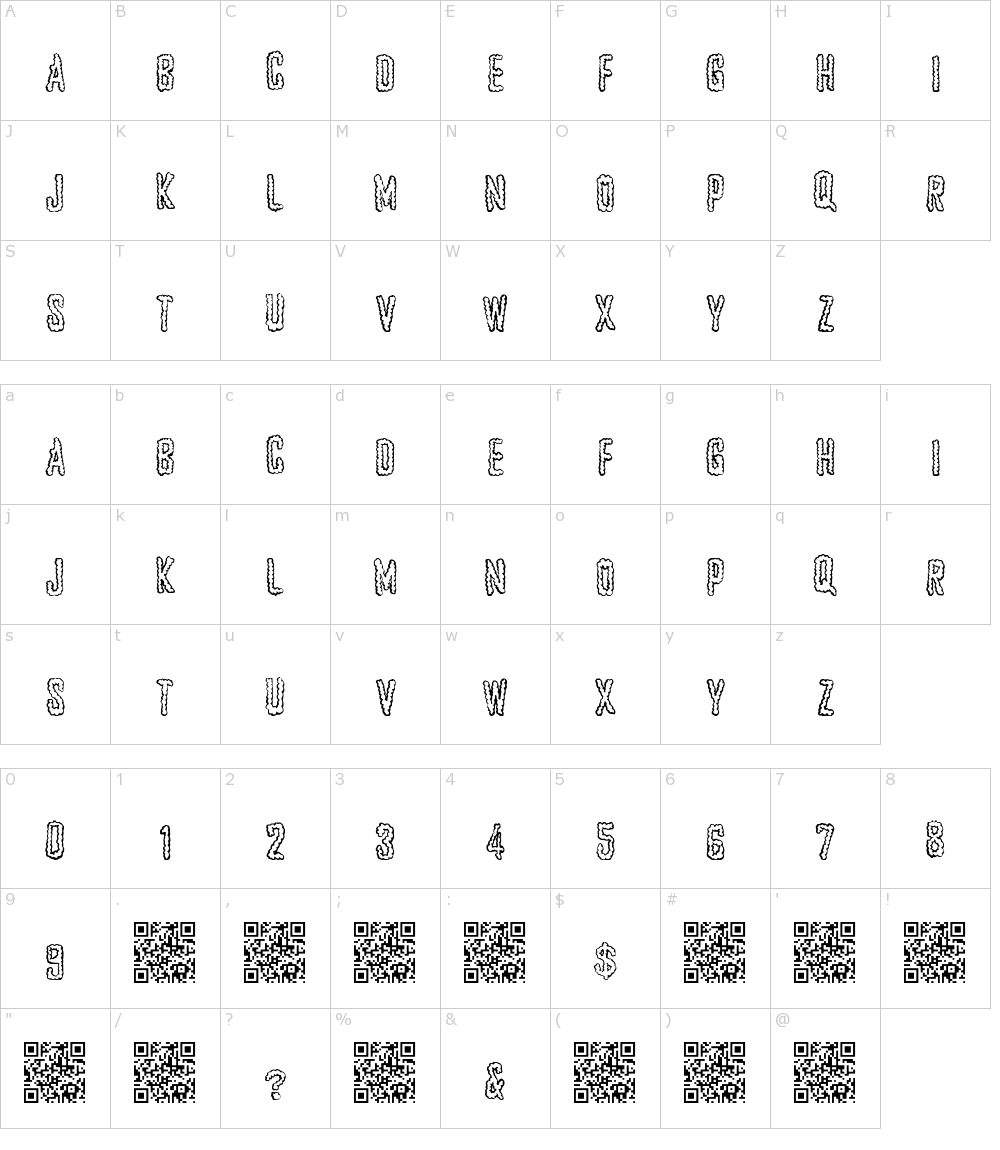 フォントの文字: Just Brains
