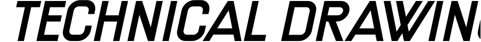 Visualização - Fonte Technical Drawing