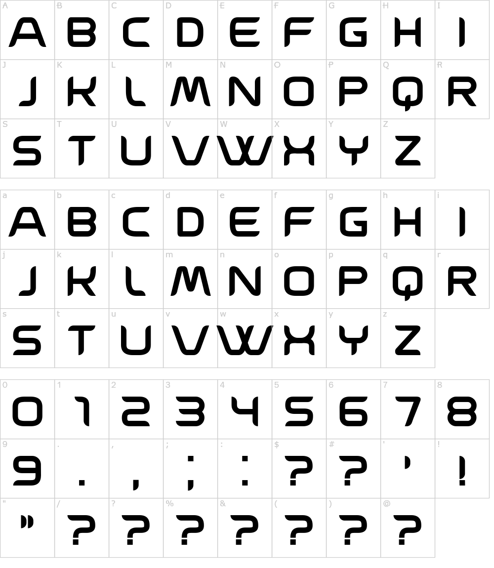 フォントの文字: Ballista