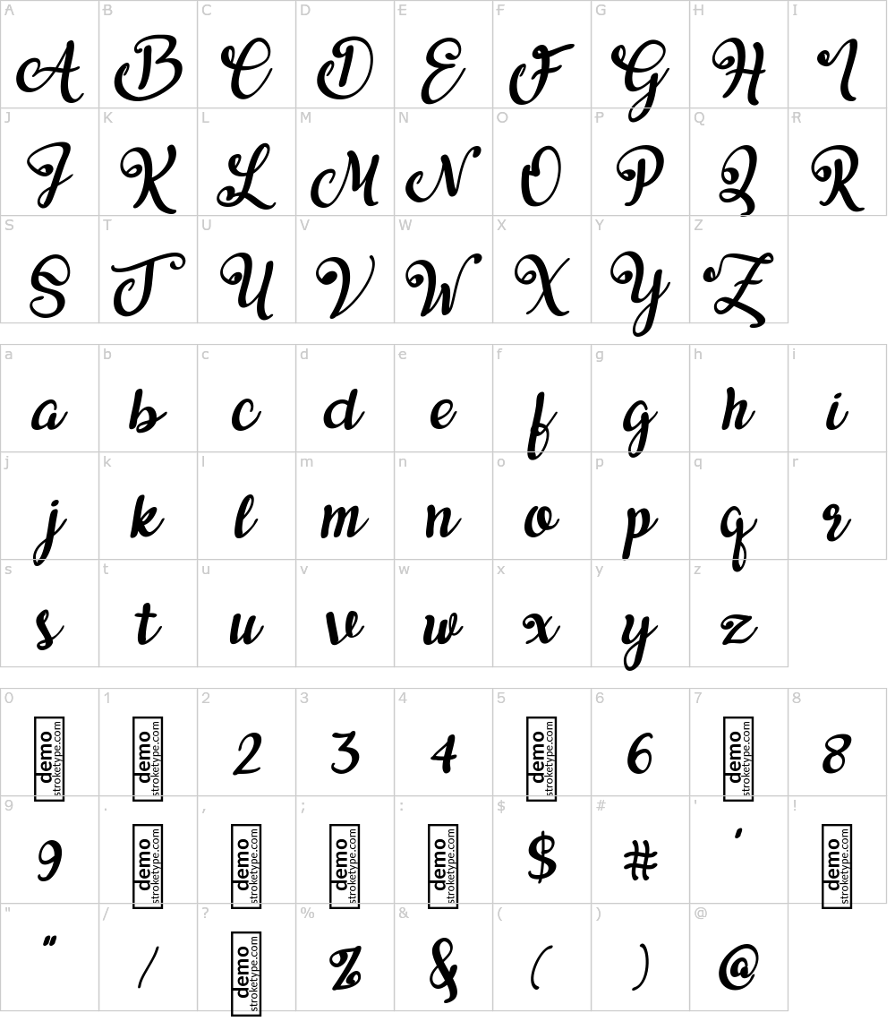 フォントの文字: Aikaterine