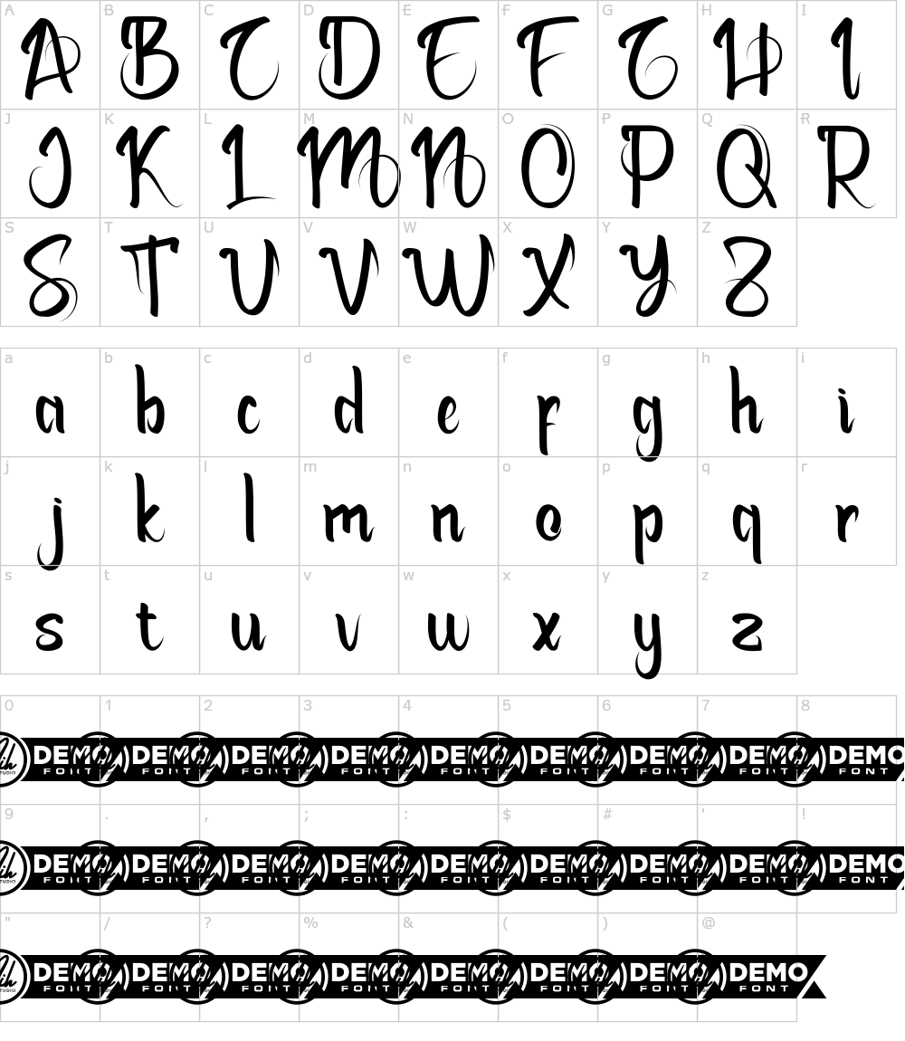 フォントの文字: Belimbing