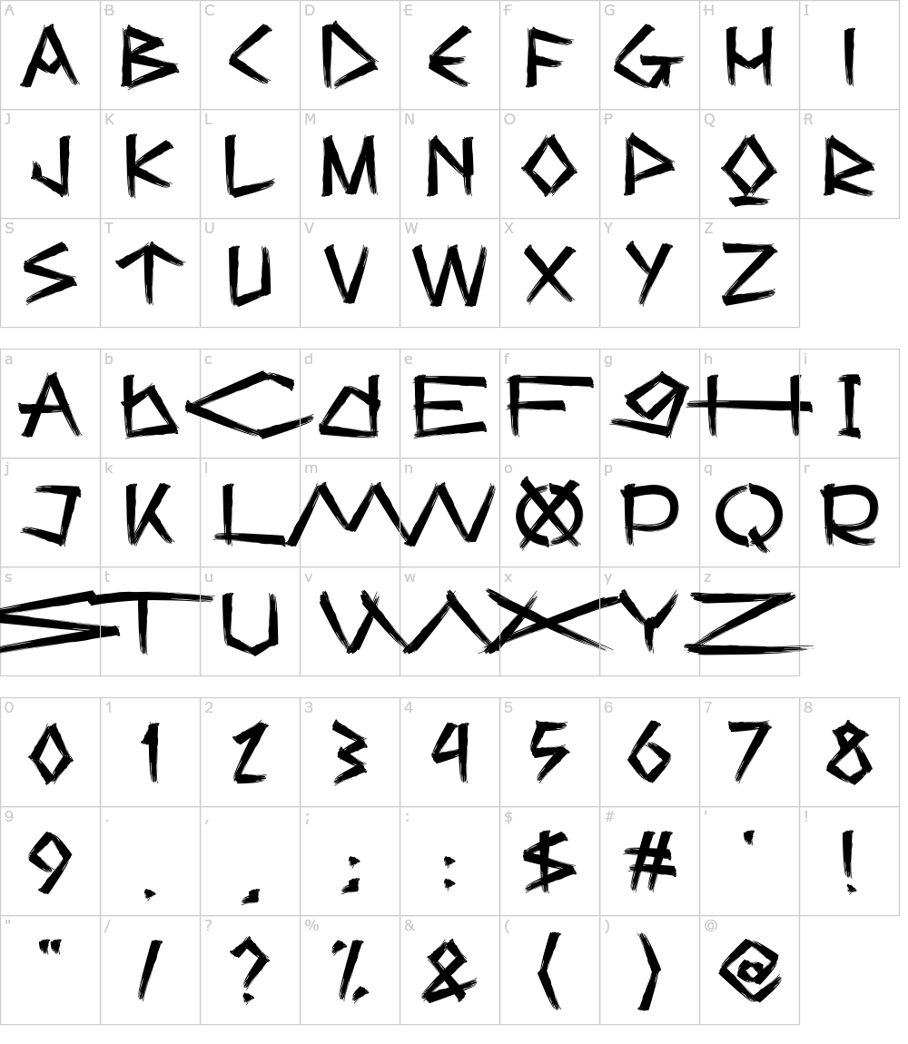 フォントの文字: Murale