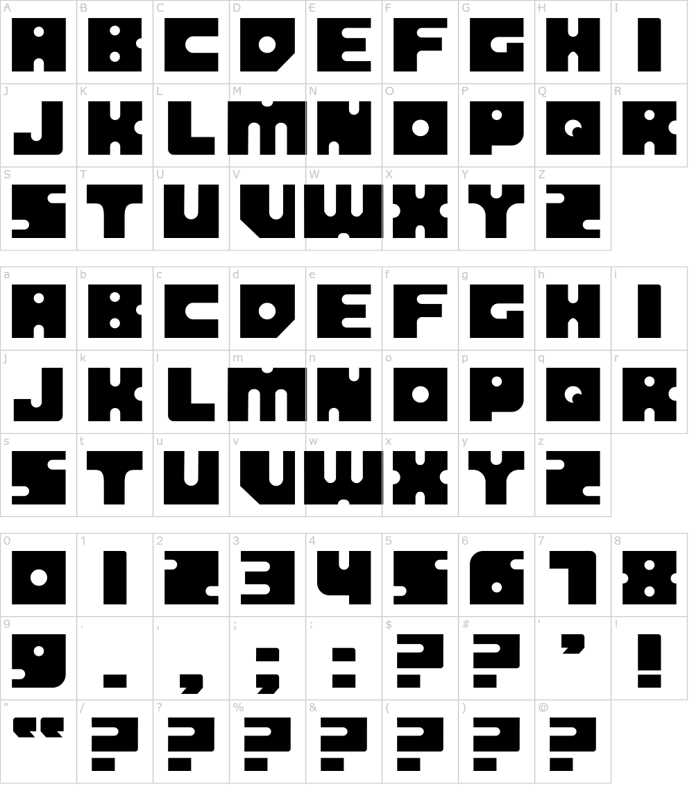 フォントの文字: Panopticon