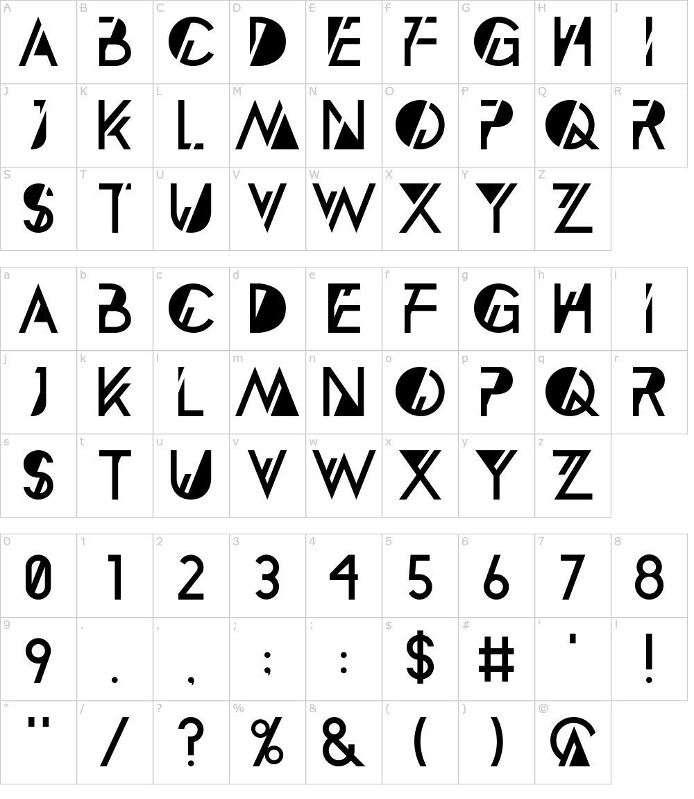 フォントの文字: Nemphis