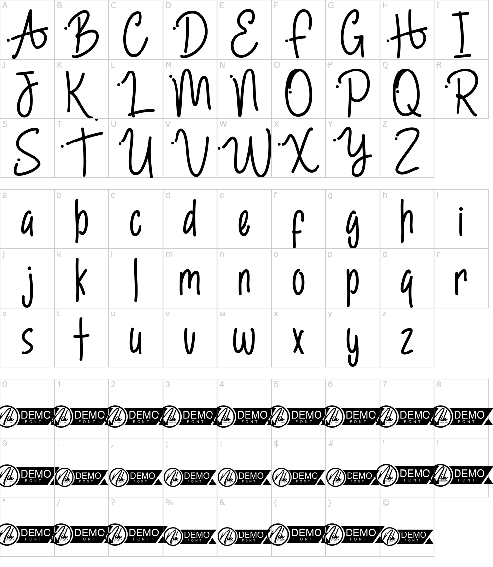 フォントの文字: Ambridge