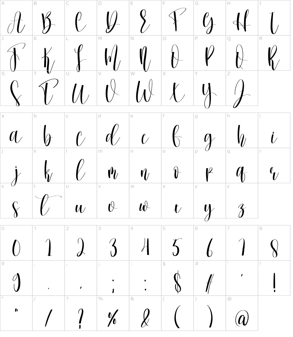 フォントの文字: Winterday [Scratchones]