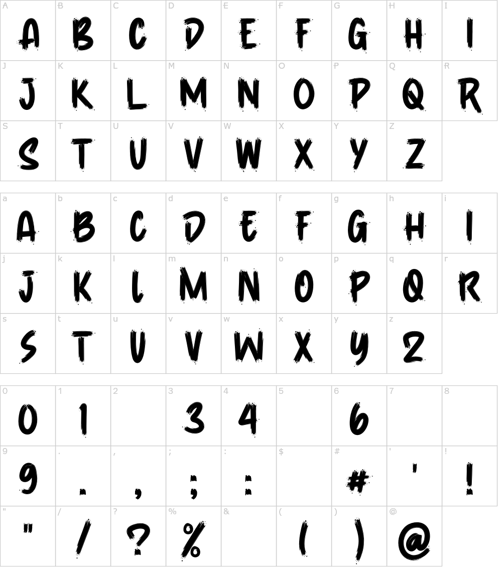フォントの文字: Vespertine