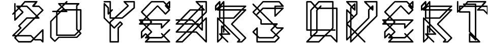 20 Years Overthinking Font Preview