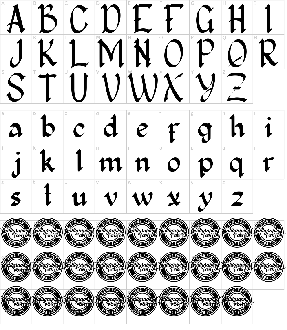 フォントの文字: Love Series