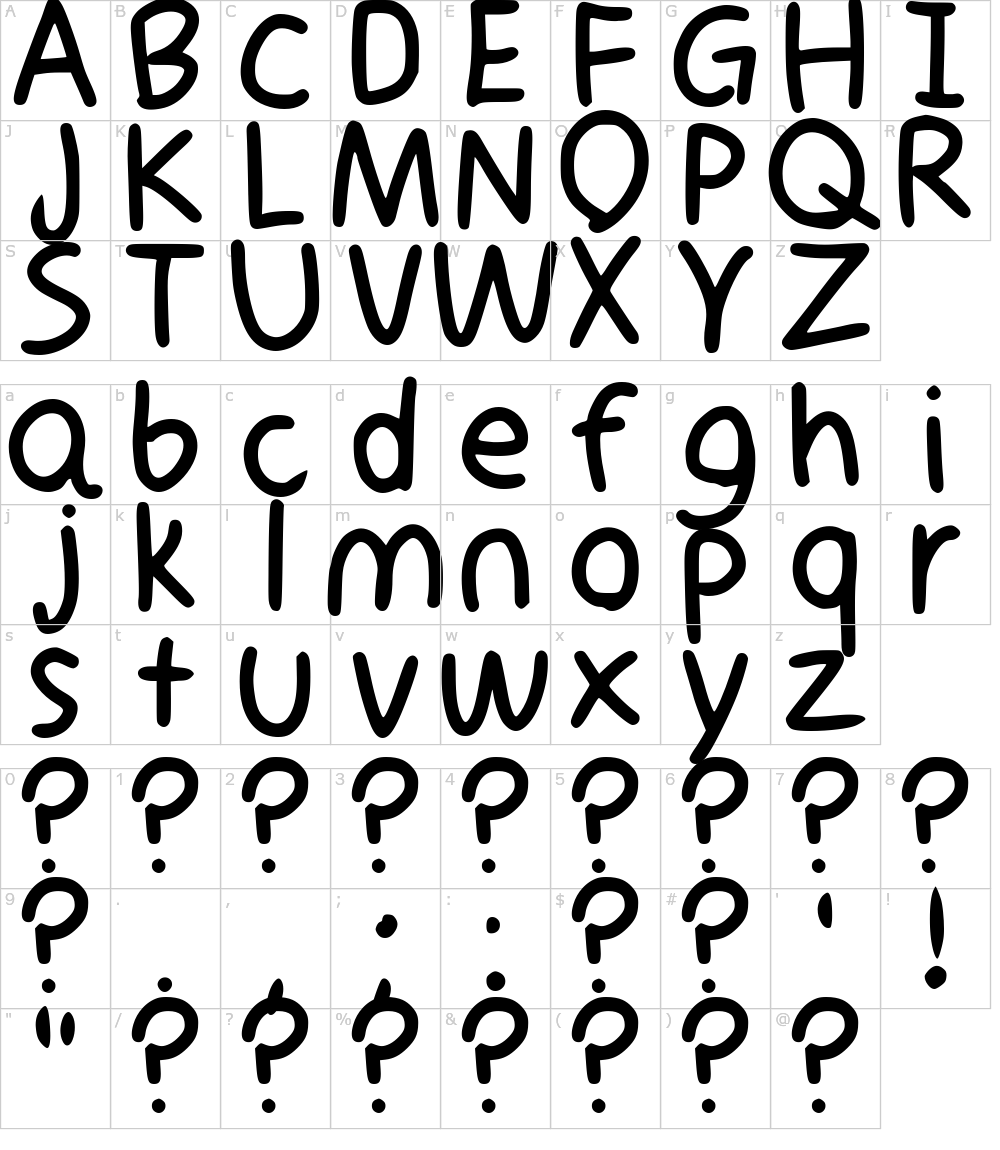 Characters: Santiago [TheSanty Lolx] Font