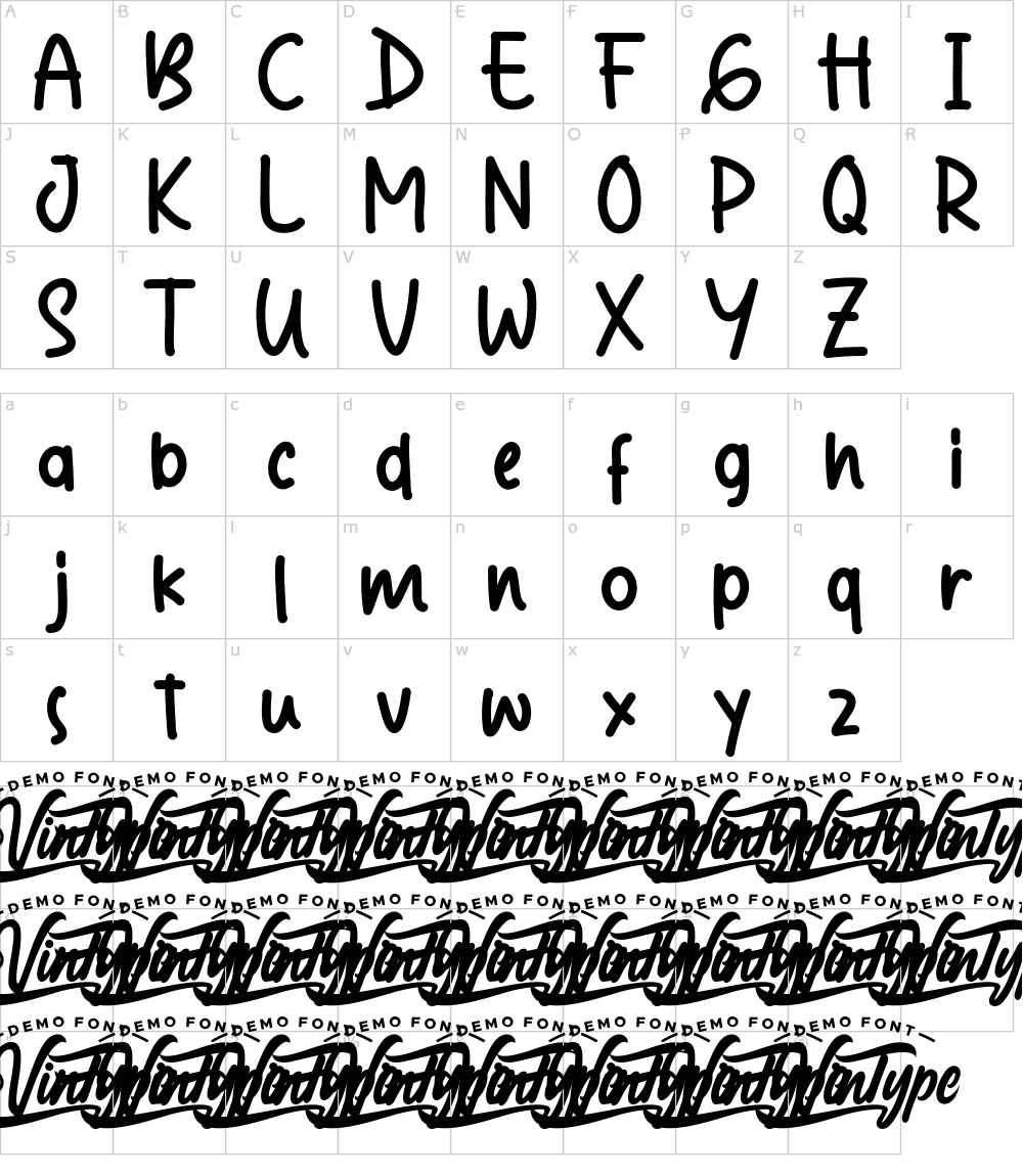 Characters: Stay There Font