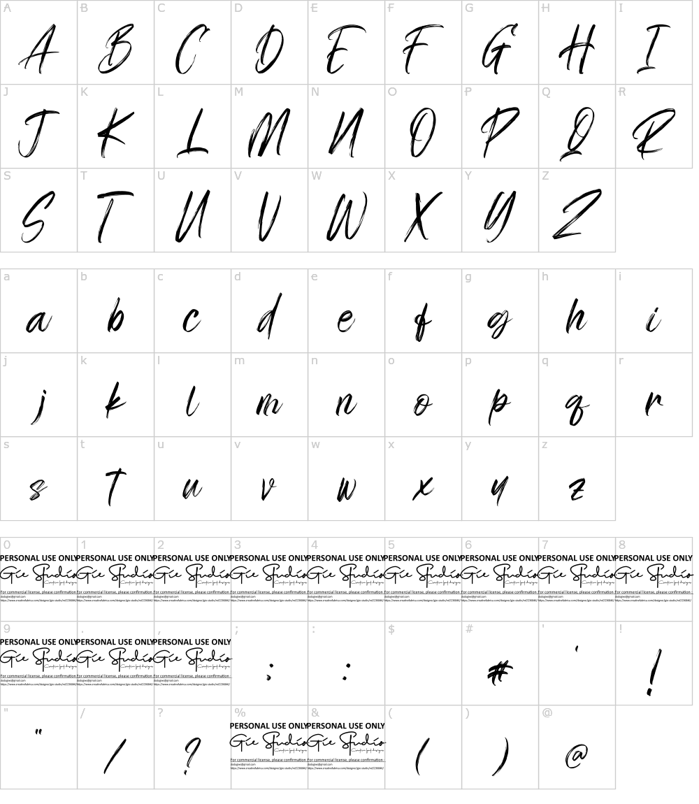 フォントの文字: Real Dreams