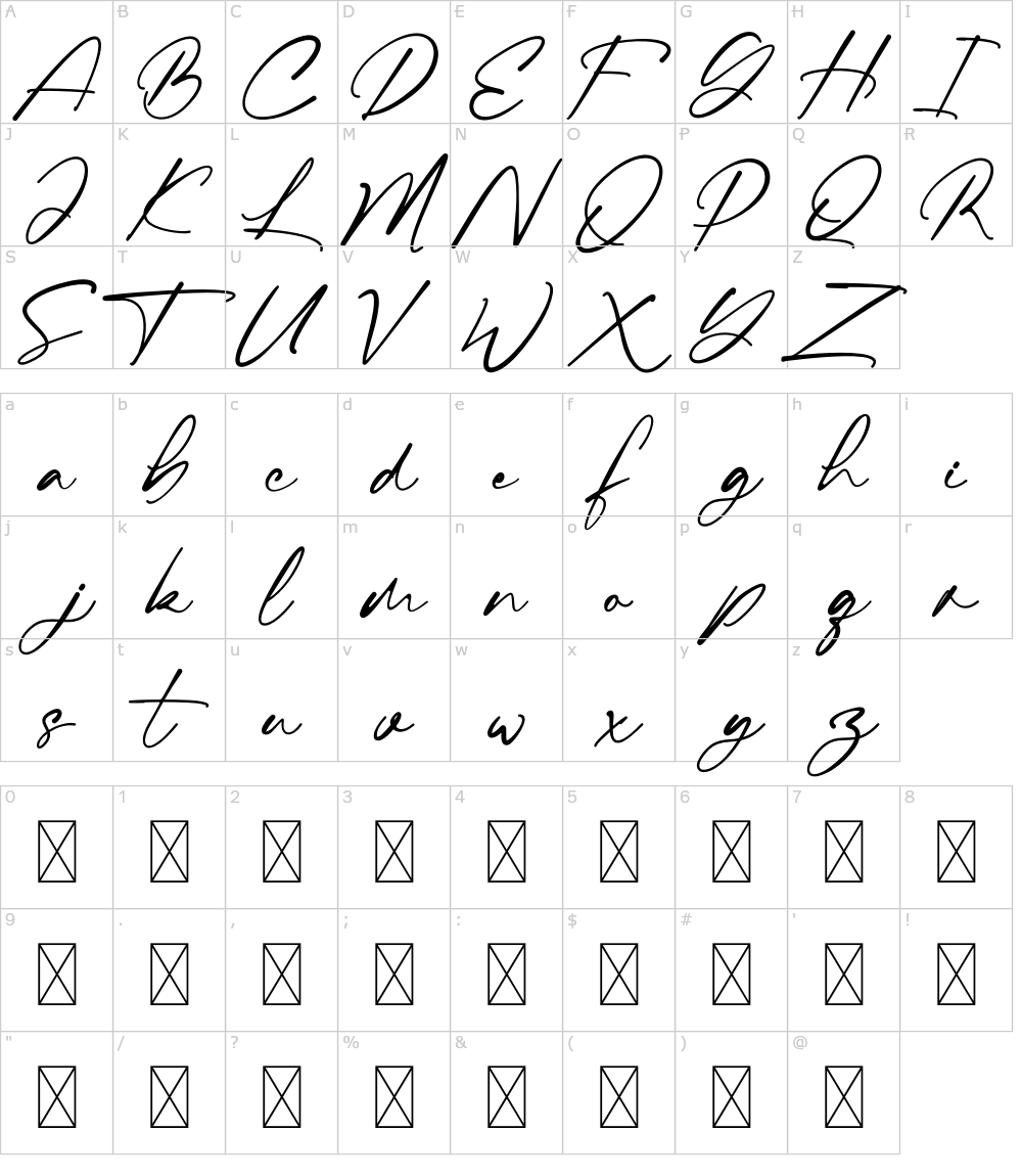 폰트 문자: Cambrige