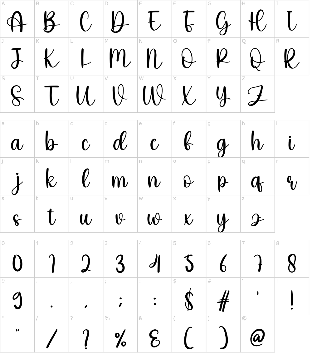 フォントの文字: Valentine [Scratchones]