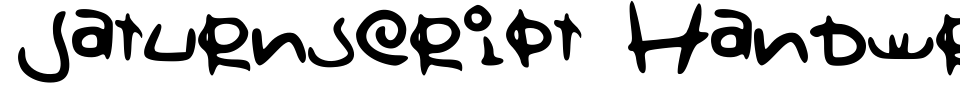 Vorschau der Schriftart - Saturnscript Handwritten