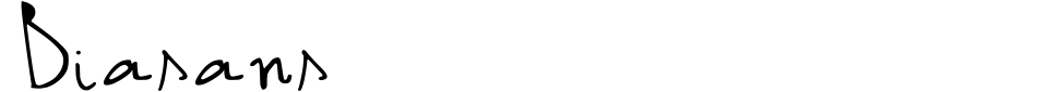 Biasans Font Preview