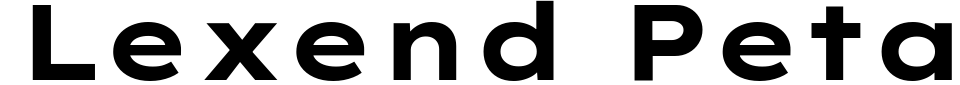 Vorschau der Schriftart - Lexend Peta